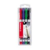 STABILO WRITE-4-ALL F 0.7MM, POUZDRO 4 BARVY