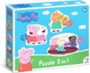 PUZZLE PRASÁTKO PEPPA: KAMARÁDI/3V1 (2,3