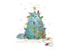 PŘÁNÍ GC002 CAT TREE BUG ART - VÁNOČNÍ