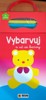 MEDVÍDEK-VYBARVUJ A UČ SE BARVY+ 4 VOSKOVKY