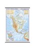 SEVERNÍ A STŘEDNÍ AMERIKA-ZEMĚPISNÁ MAPA 1:10MIL.