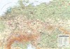 STŘEDNÍ EVROPA - NÁSTĚNNÁ OBECNĚ ZEMĚPISNÁ MAPA 1:1 715 000