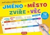 TRHACÍ BLOK - JMÉNO, MĚSTO, ZVÍŘE, VĚC