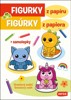 FIGURKY Z PAPÍRU - ORANŽOVÝ SEŠIT + SAMOLEPKY