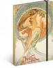 NOTES ALFONS MUCHA - POEZIE, LINKOVANÝ, 13 X 21 CM