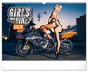 NOTIQUE NÁSTĚNNÝ KALENDÁŘ GIRLS & BIKES 2025, 48 X 33 CM