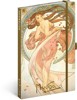 NOTIQUE NOTES ALFONS MUCHA - TANEC, LINKOVANÝ, 13 X 21 CM