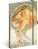 NOTIQUE NOTES ALFONS MUCHA - POEZIE, LINKOVANÝ, 13 X 21 CM