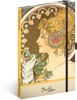 NOTIQUE NOTES ALFONS MUCHA - PERO, TEČKOVANÝ, 13 X 21 CM
