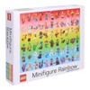 PUZZLE LEGO - DUHOVÉ MINIFIGURKY 1000 DÍL