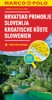 CHORVATSKÉ POBŘEŽÍ,SLOVINSKO 1:300T-MAPA (ZOOMSYSTEM)