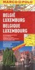 BELGIE,LUCEMBURSKO 1:300T-MAPA