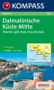 DALMATINISCHE KÜSTE MITTE 1:100T-MAPA KOMPASS 2902