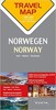 NORSKO 1:800T OSLO MALMÖ STOCKHOLM TRAVELMAP KUNTH