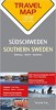 ŠVÉDSKO JIH 1:300T GÖTEBORG MALMÖ STOCKHOLM TRAVELMAP KUNTH