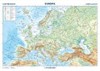 EVROPA - RELIÉF A POVRCH 1:17 000 000 NÁSTĚNNÁ MAPA
